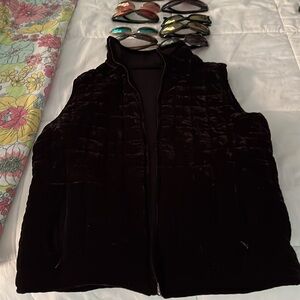 Lauren Ralph Lauren Velvet Quilted vest